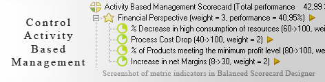 Activity Based Management KPI KPI - Balanced Scorecard metrics template example